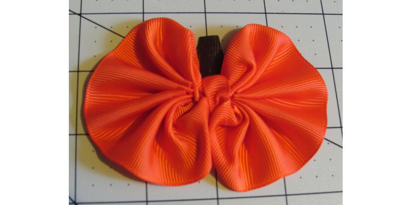 How to make a Ruffled Pumpkin hair Clip/ Headband