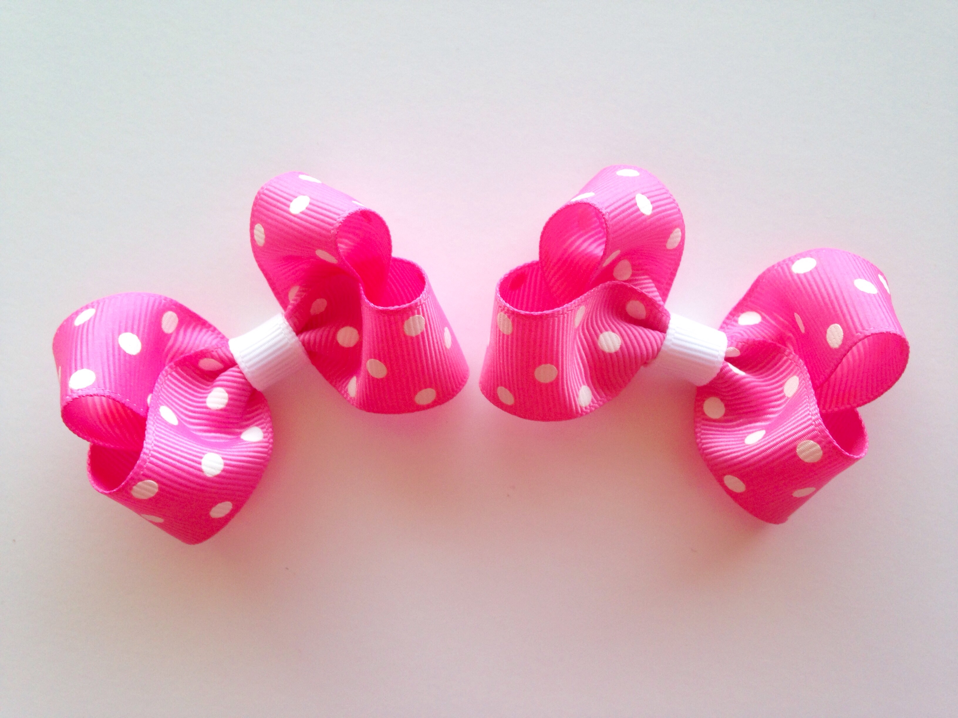 Pig Inspired Pigtail Hair Bows 