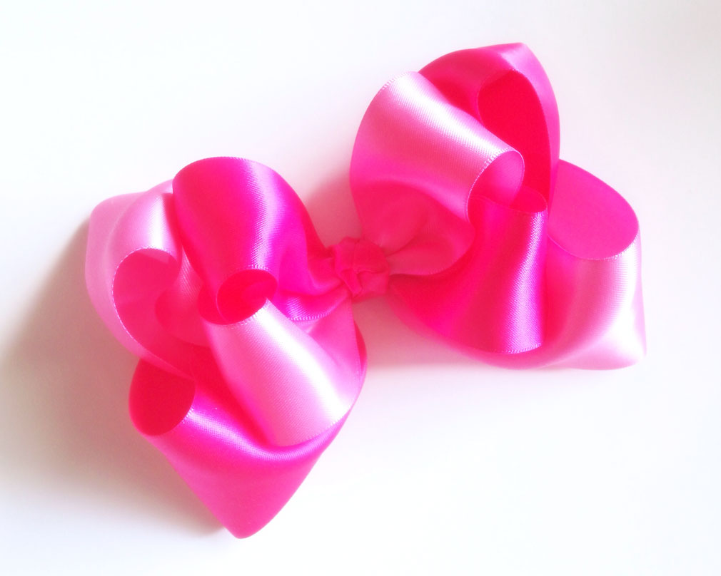 Double Stacked Twisted Satin bow!