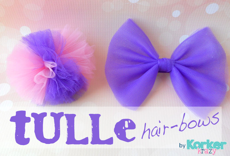 how to make tulle hair bow