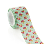 1.5" Country Blue Floral Grosgrain Ribbon