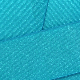 Turquoise Dazzle Glitter Grosgrain Ribbon 340