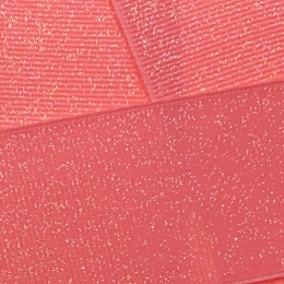 Coral Pink Dazzle Glitter Grosgrain Ribbon 210