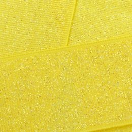Lemon Yellow Dazzle Glitter Grosgrain Ribbon 640