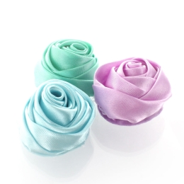 Clearance 1.25" Small Satin Rose Knot