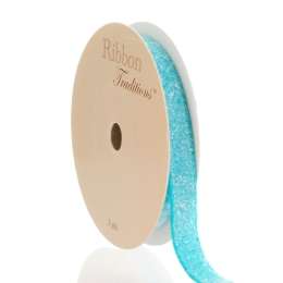 3/8" Frosted Elastic Glitter Ribbon