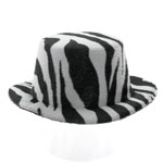 Zebra Felt Top Hat