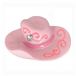 Pink Cowgirl Hat Flatback Resin Embellishment