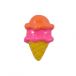 Yellow Ice-Cream Cone Flatback Resin Embellishment