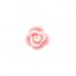 Light Pink Mini Flocked Rose Flatback Resin Embellishment