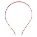 Satin Ribbon Lined Metal Headband Red