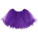 Little Girls Tutu Ruffle Edge 3-Layer (6 mo. - 3T) Purple