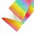 Chunky Glitter Canvas Sheets Ombre Bright Rainbow Stripe