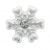 Silver Snowflake Flatback Resin Embellishment