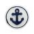 Navy Nautical Anchor Flatback Resin Embellishment