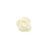 Ivory Mini Flocked Rose Flatback Resin Embellishment