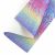 Zebra Glitter Fabric Sheet - Bright Rainbow Ombre