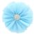 Chiffon Jewel Ballerina Hair Flower- Frosty Blue