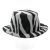 Zebra Felt Top Hat