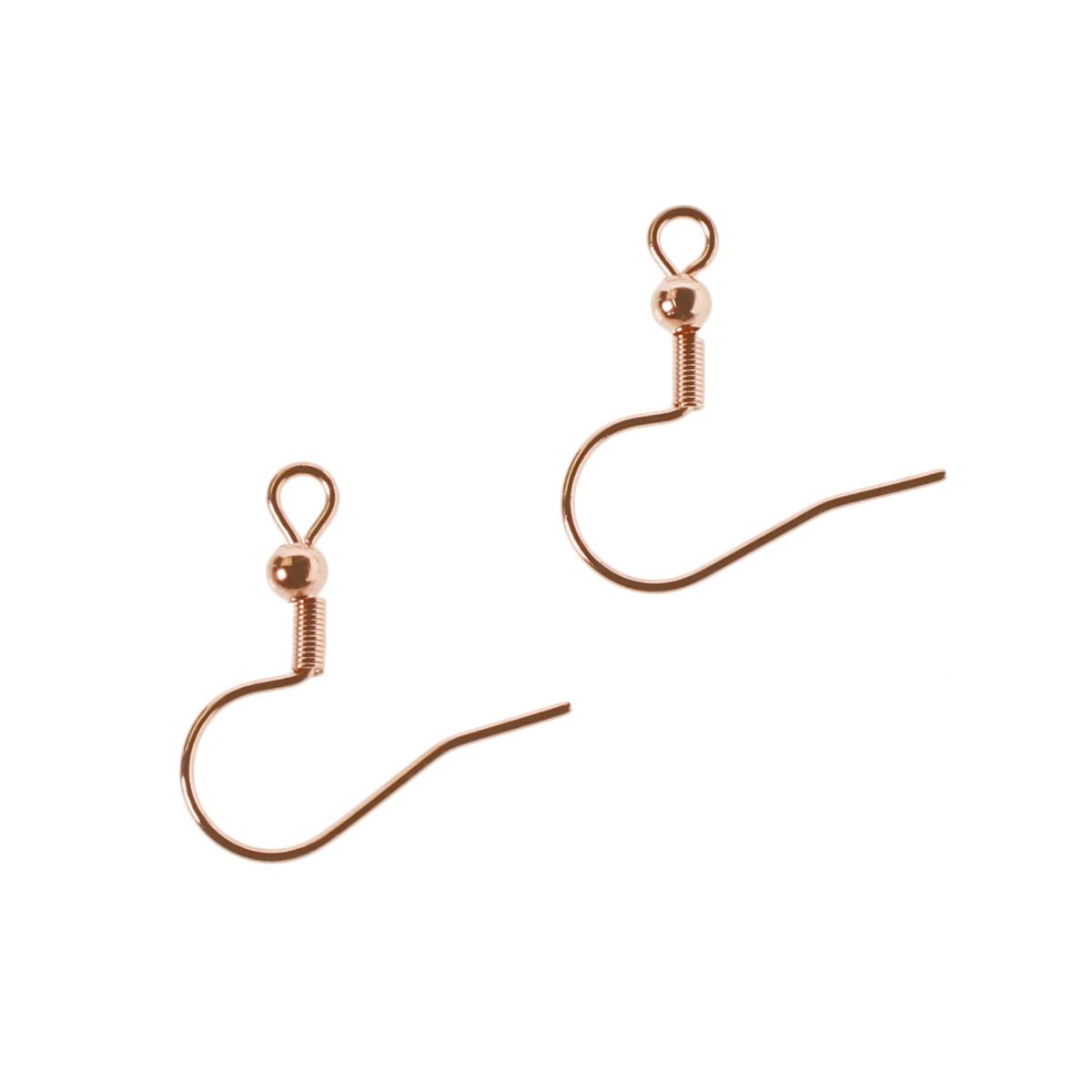 Earring Hook Hardware Rose Gold Surgical Hypoallergenic Steel
