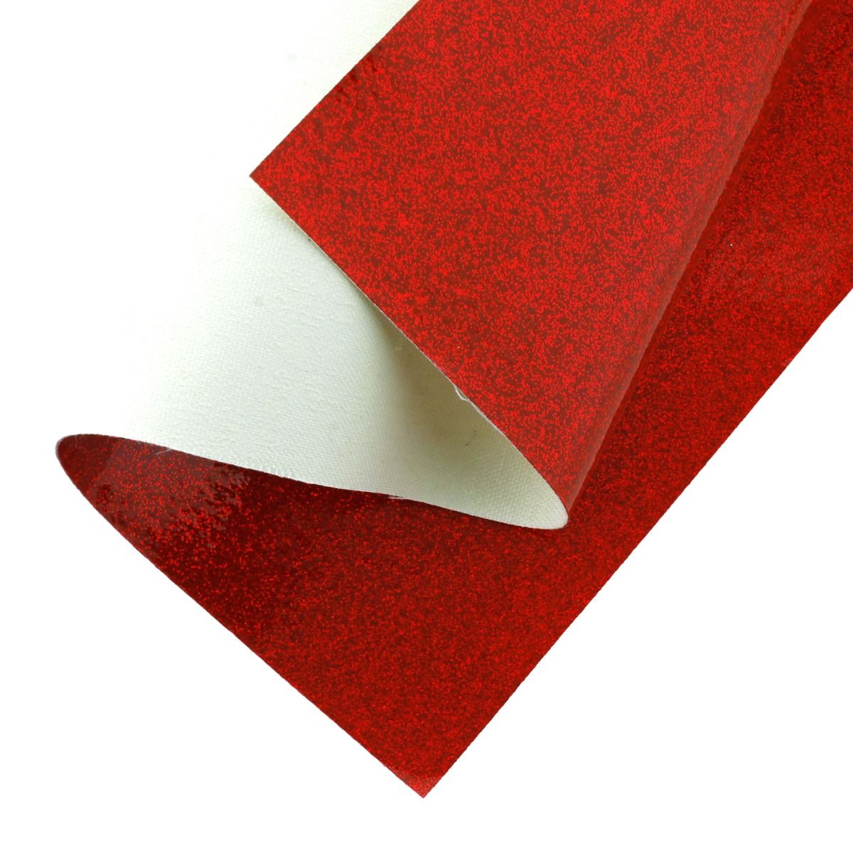 Fine Glitter High Gloss Jelly Canvas Sheets Red