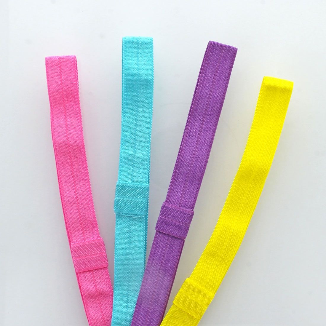5 yards Aqua green 5/8" fold over elastic FOE DIY baby headbands & hair ties