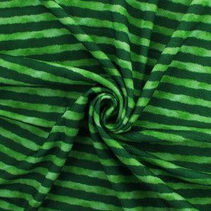 Summer Green Watermelon Rind Stripes Bullet Fabric